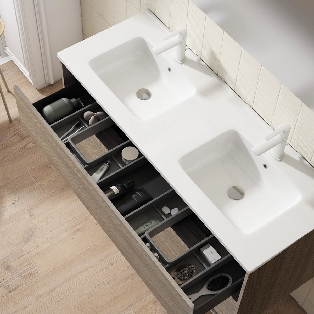 Móvel para casa de banho com lavatório Frame top