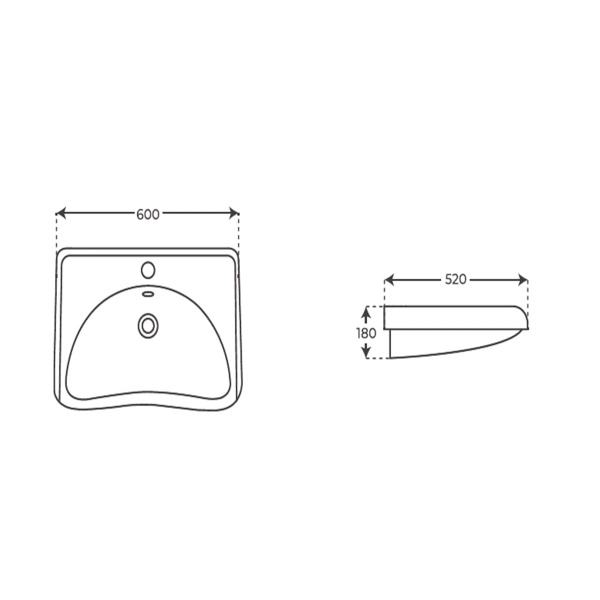 Lavabo minusválidos Nero - Thebath