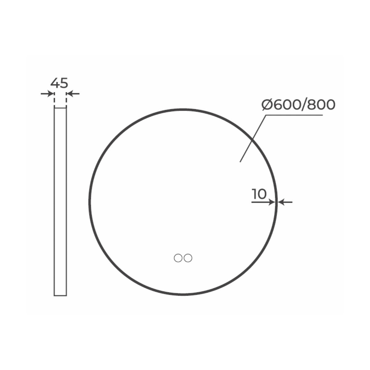 Espejo táctil Bari - Thebath