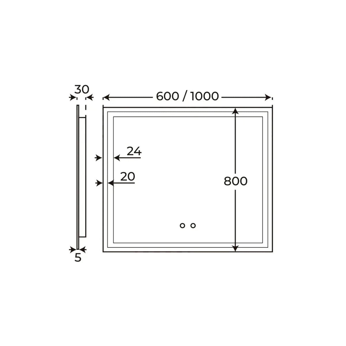 Espejo led baño Damiano - Thebath