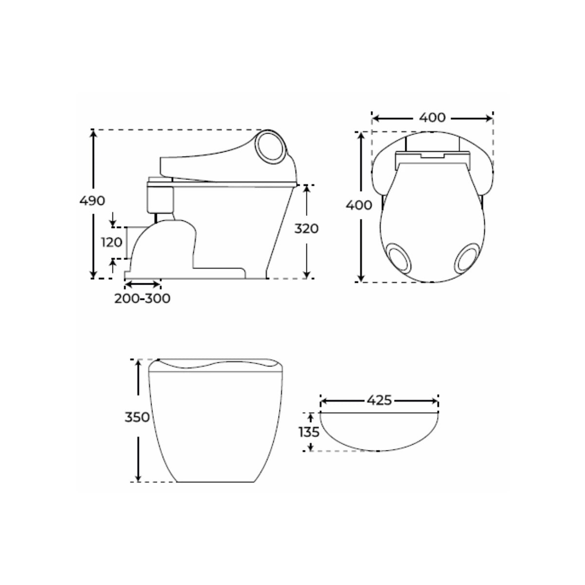 Inodoro infantil con cisterna Froggy - Thebath