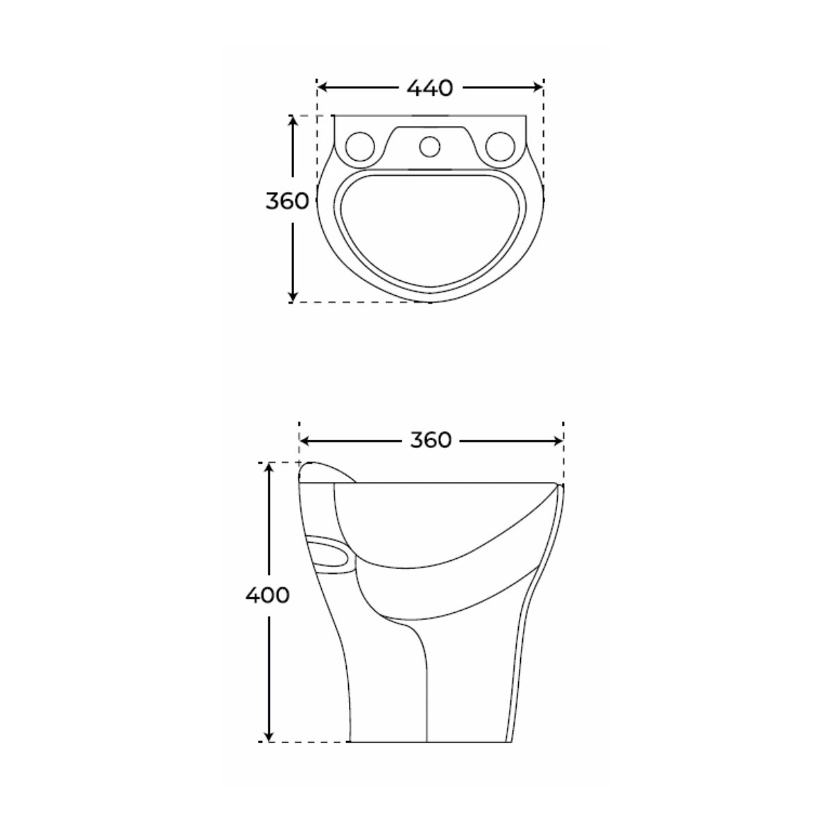 Lavabo infantil suspendido Froggy - Thebath