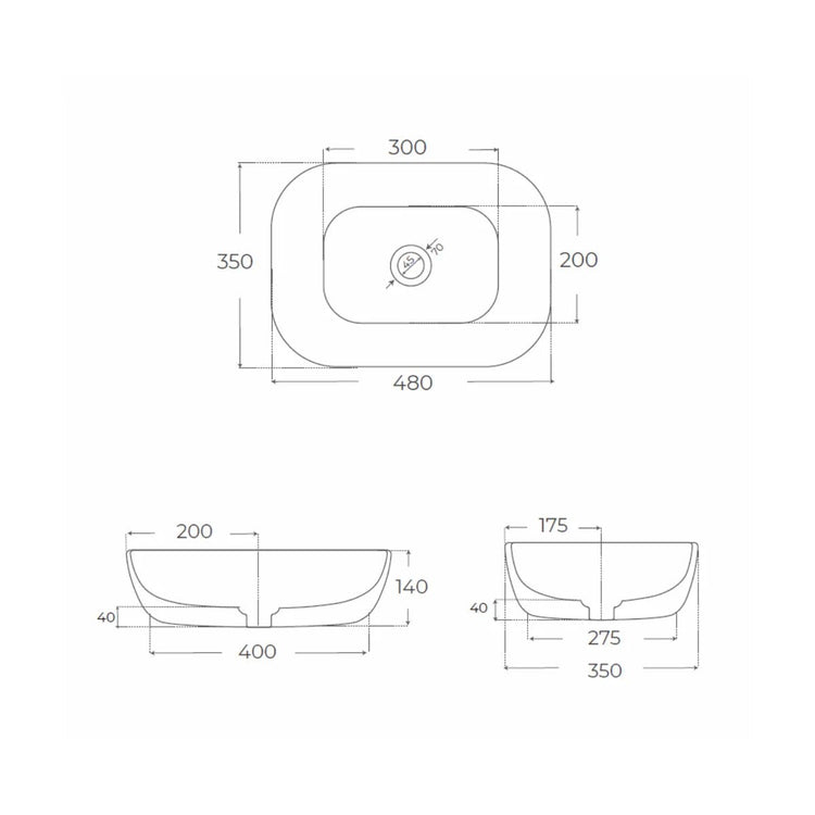Lavatório oval Yaco