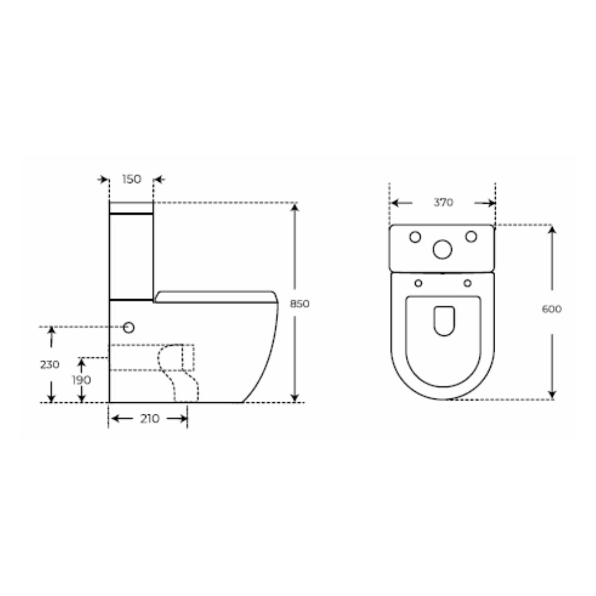 Inodoro con grifo Módena Round - Thebath