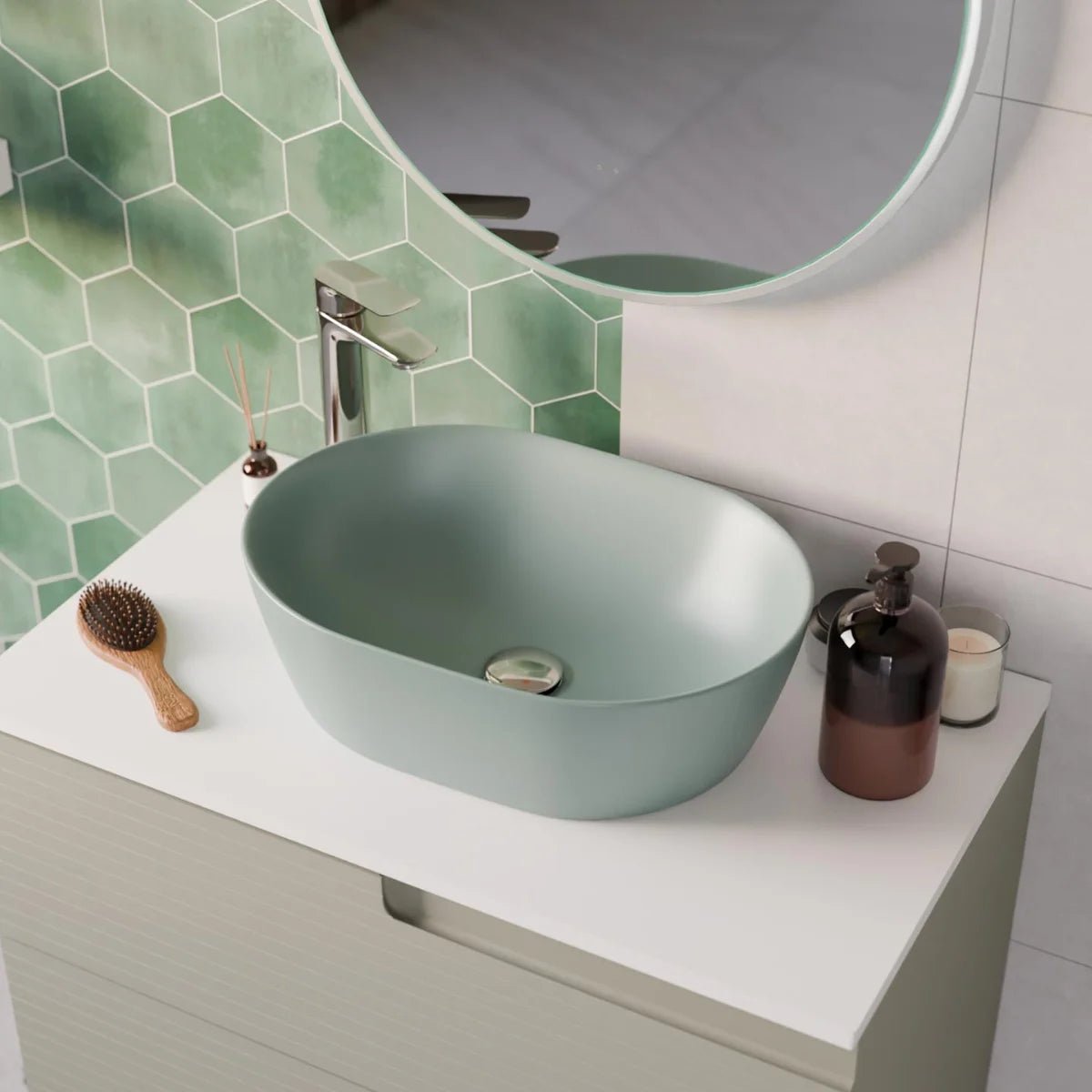 Lavatório oval Yaco