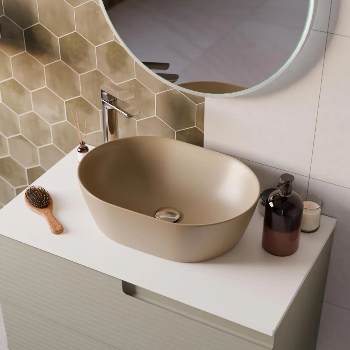 Lavatório oval Yaco