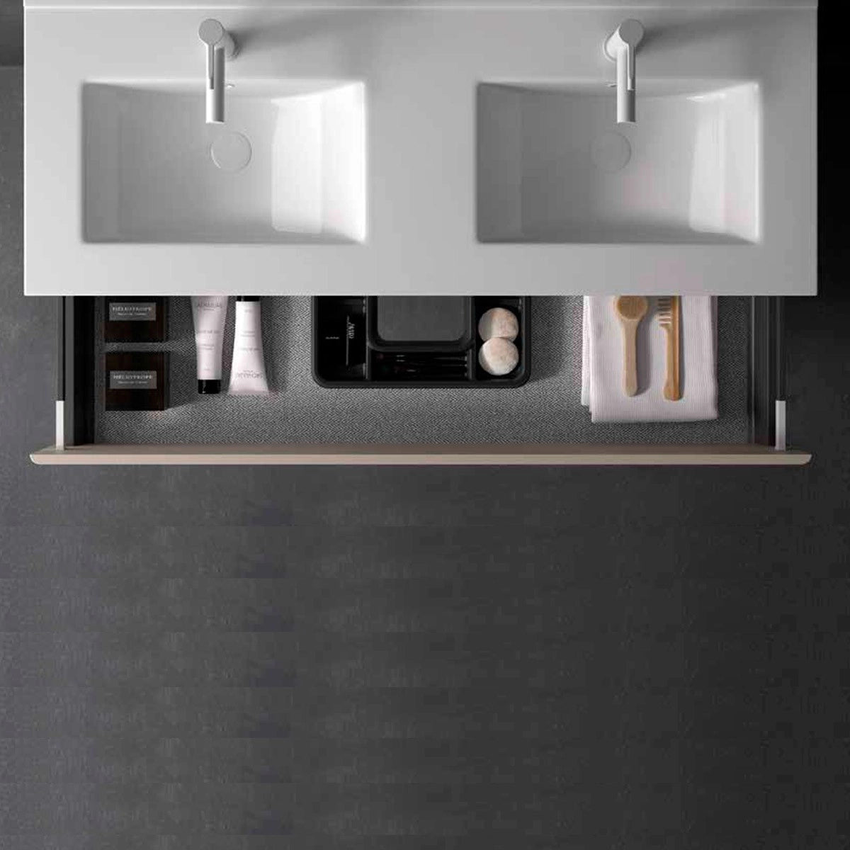 Lavabo porcelana Plus doble seno - Thebath