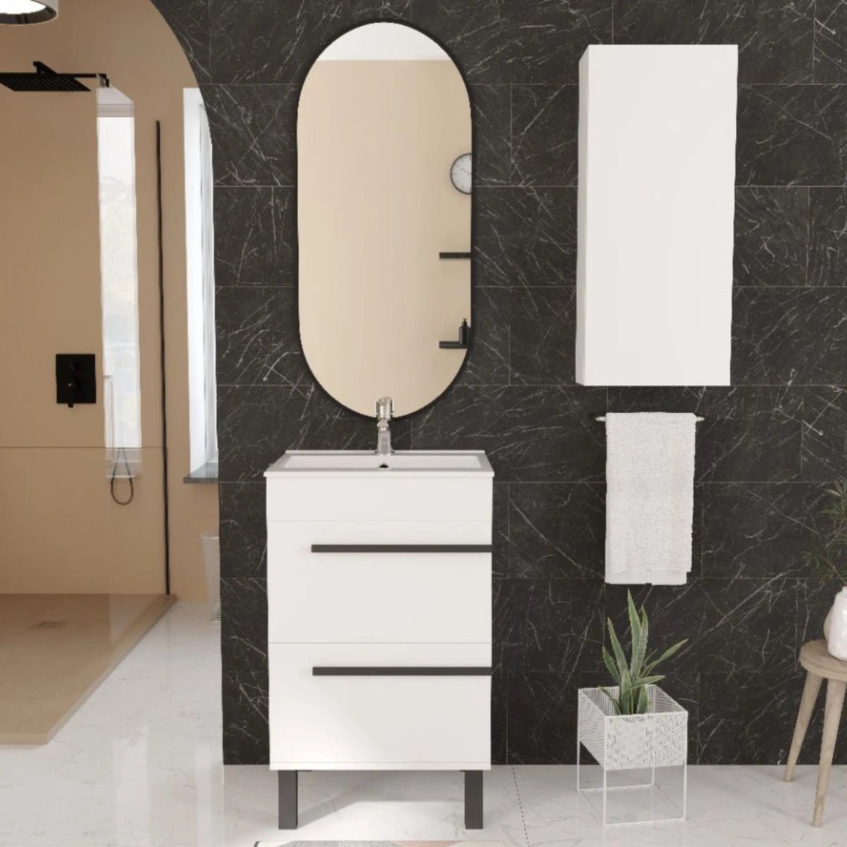 Mueble de baño con fondo reducido - Thebath