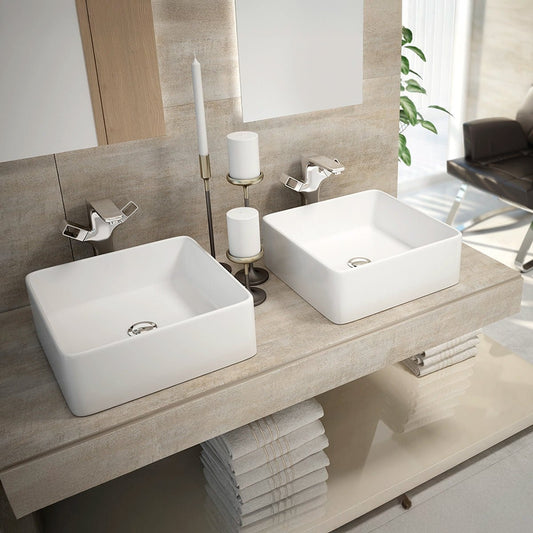 Lavabo cerámica extra fino sobre encimera Anubis - Thebath