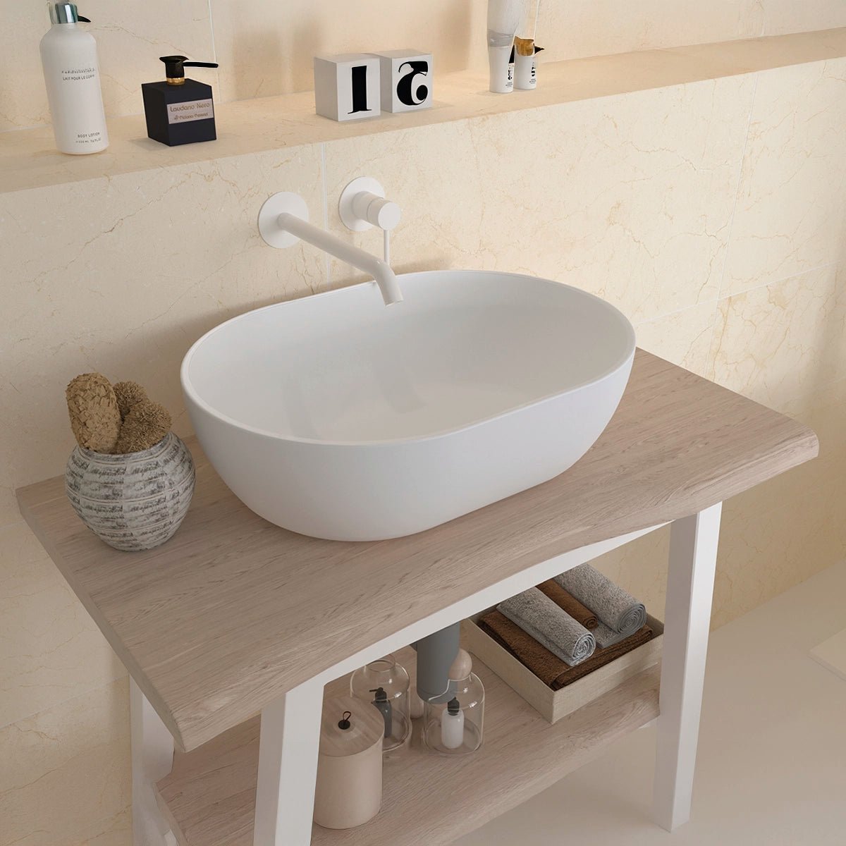 Lavabo sobre encimera Mónaco Solid - Thebath