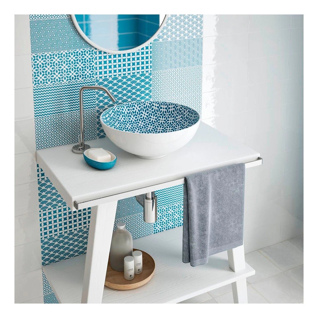 Azulejo para baño moderno Ibiza Decor 12,5x25