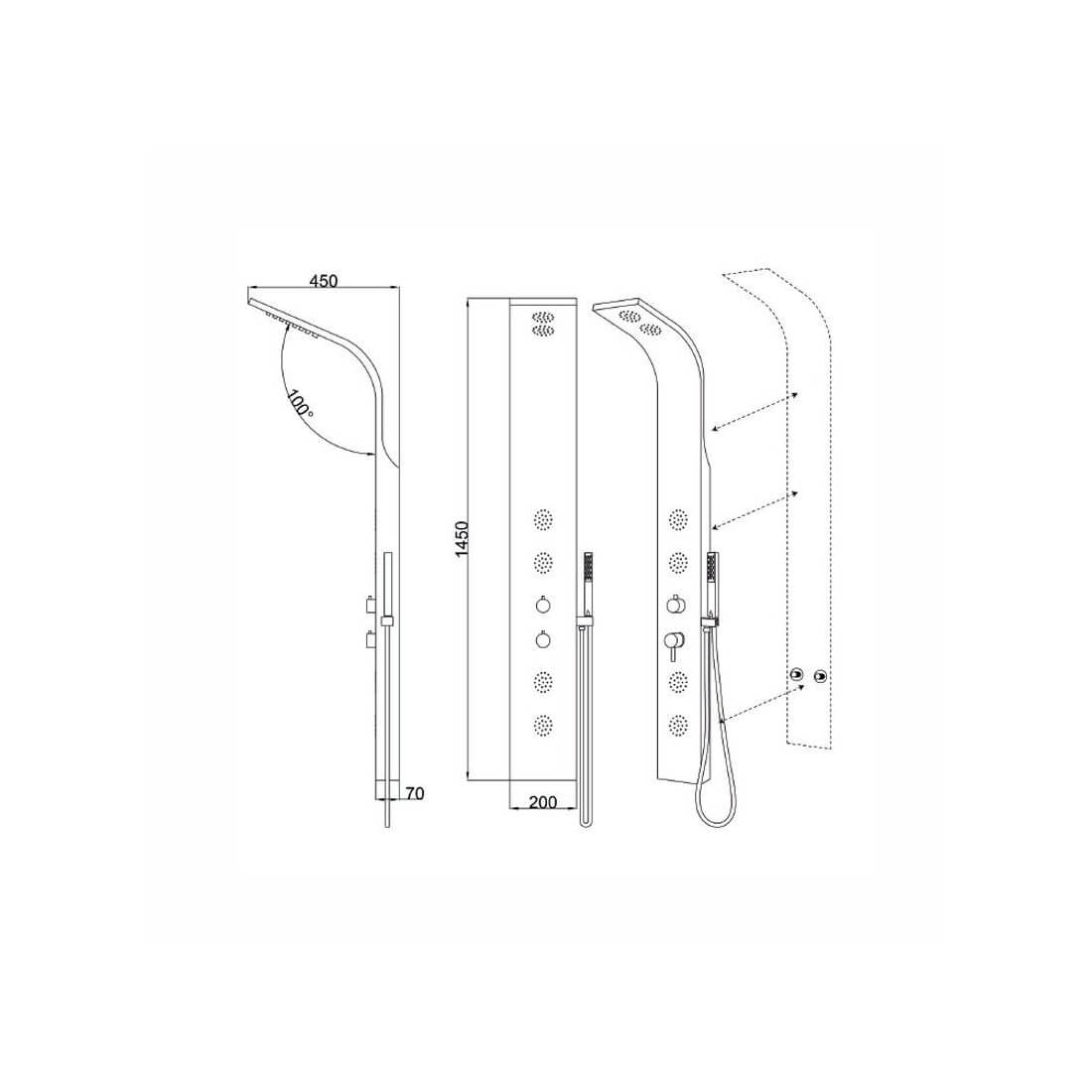 Columna de Hidromasaje Onna