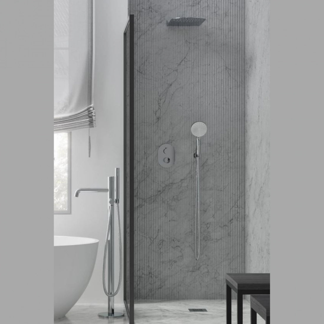 Columna ducha empotrada Tube