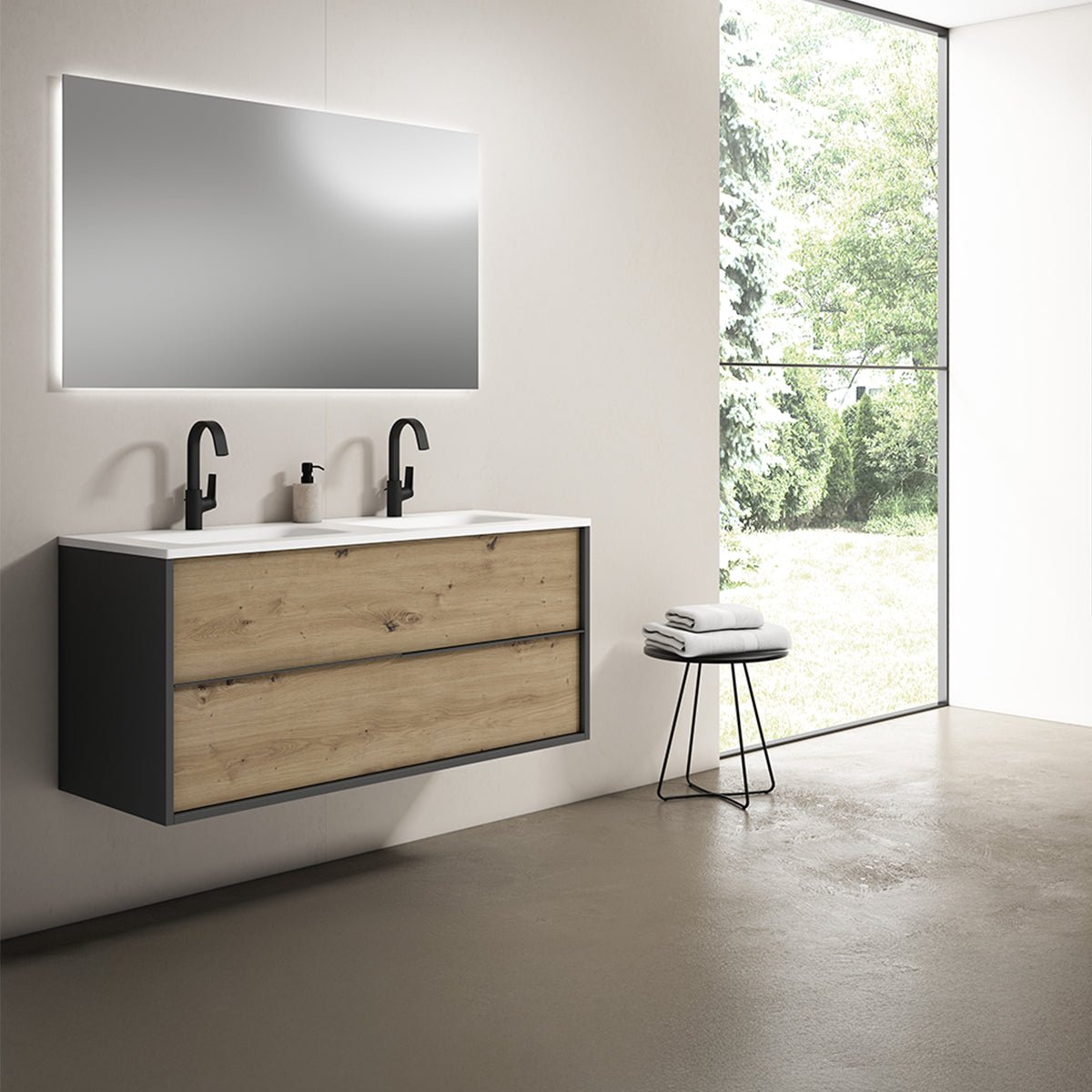 Conjunto mueble baño suspendido Doly - Thebath