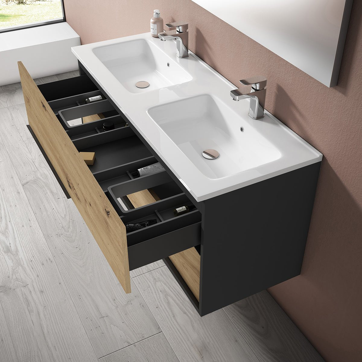 Conjunto mueble baño suspendido Doly - Thebath