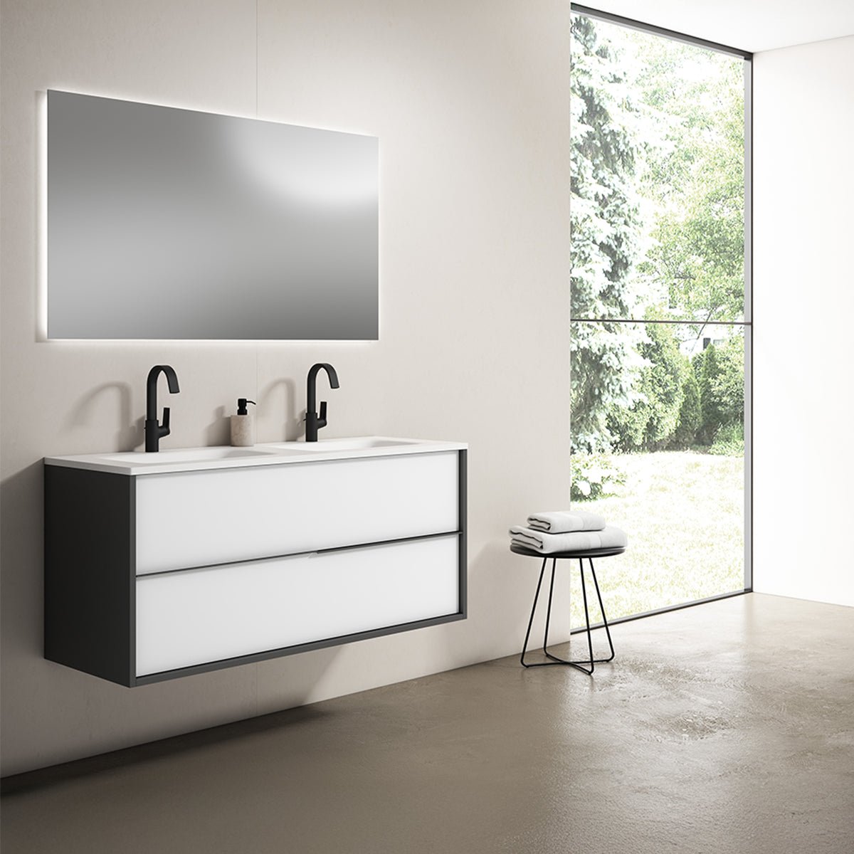 Conjunto mueble baño suspendido Doly - Thebath