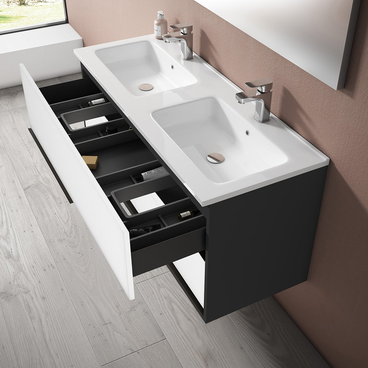 Conjunto mueble baño suspendido Doly - Thebath
