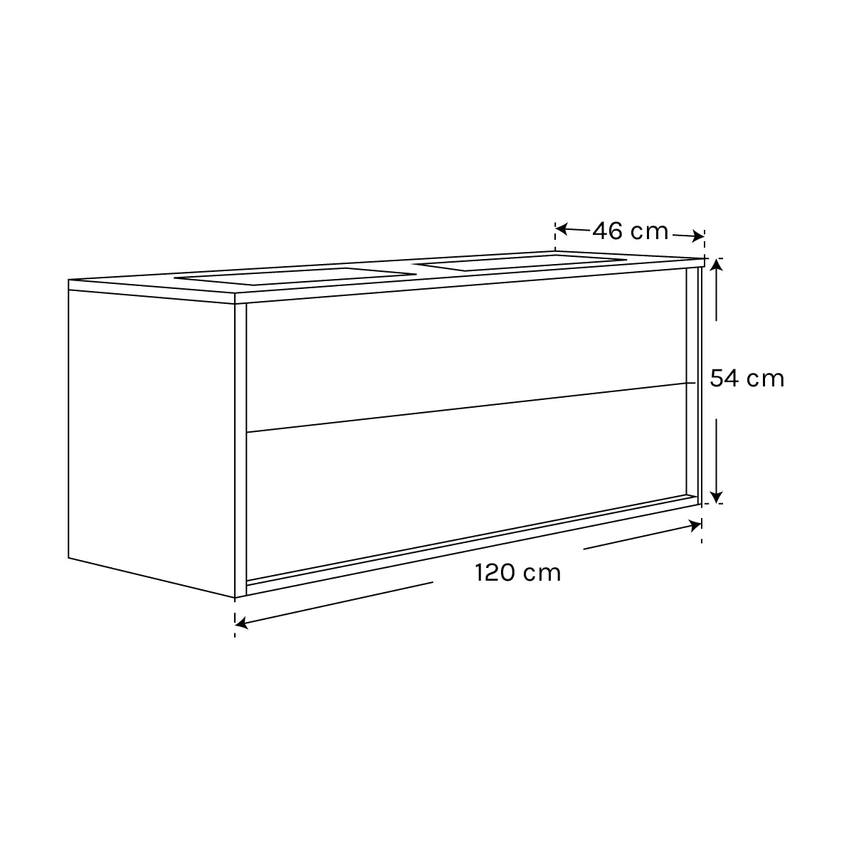 Conjunto mueble baño suspendido Doly - Thebath