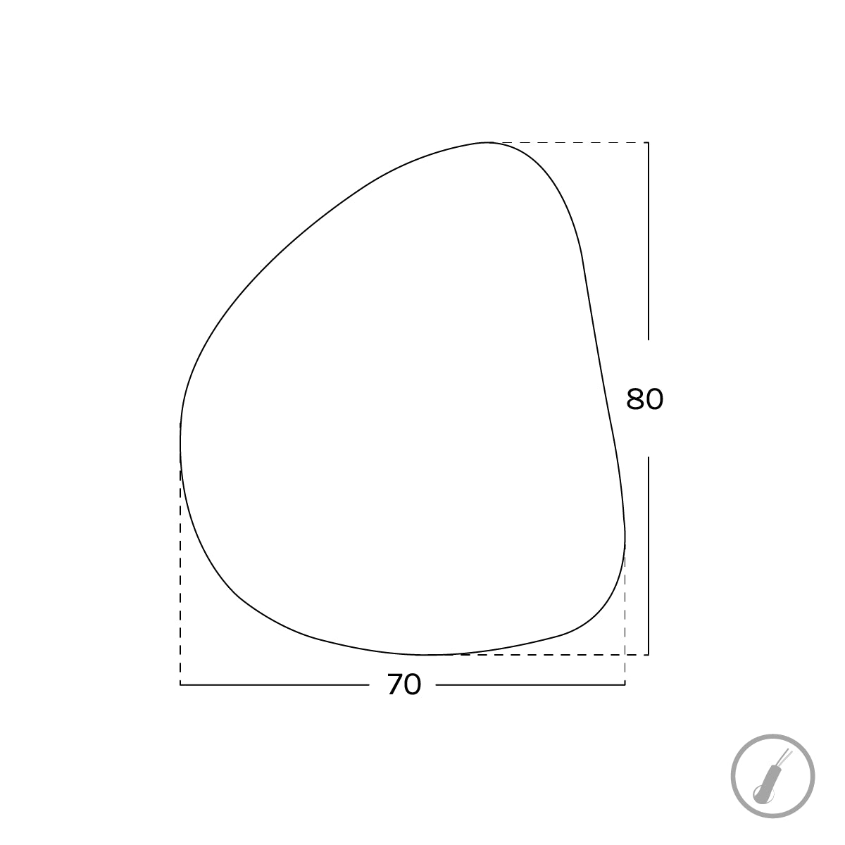 Espelho banho forma irregular Altair Nol