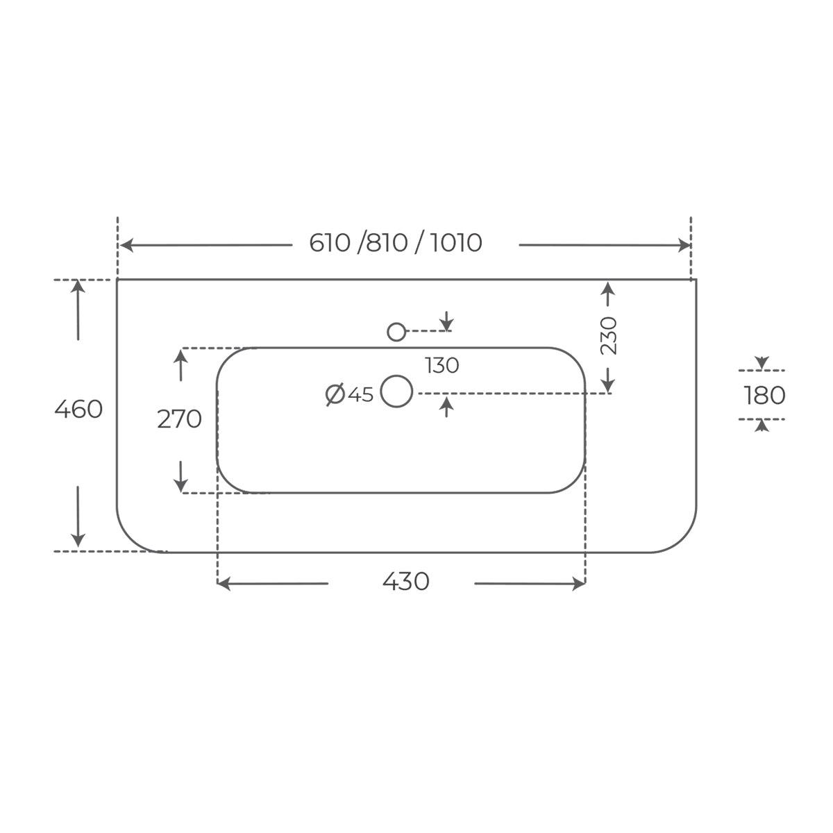 Lavabo sobre mueble Shape - Thebath