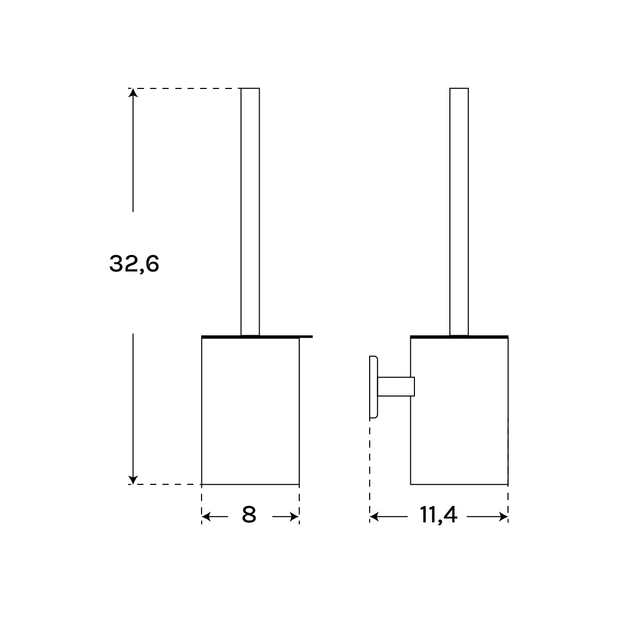 Escobillero acero inoxidable Technic - Thebath