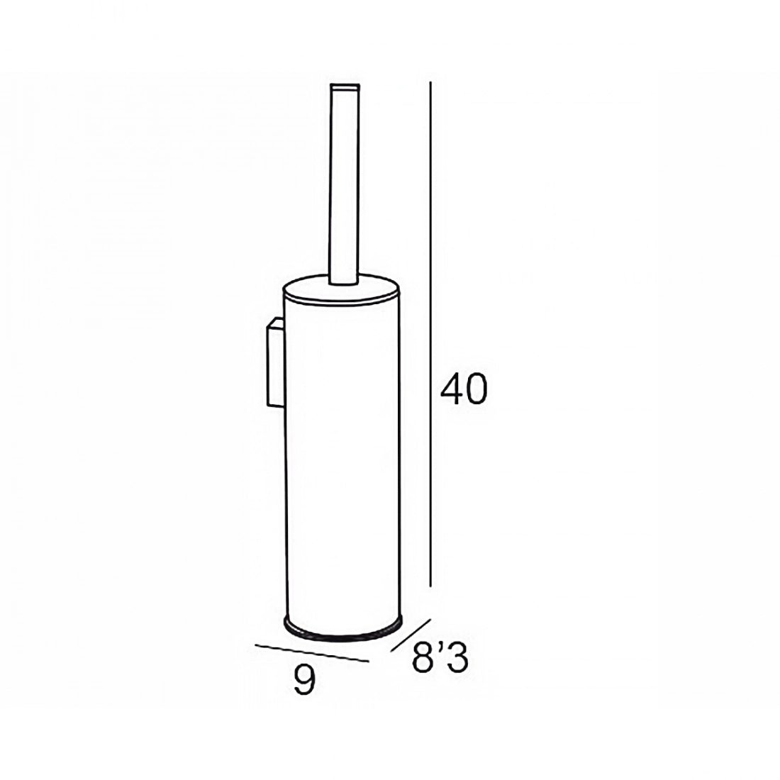 Escobillero de pared