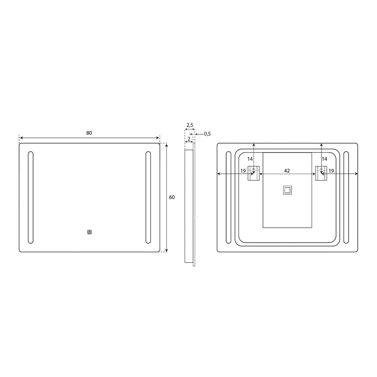 Espejo de baño Ceres - Thebath