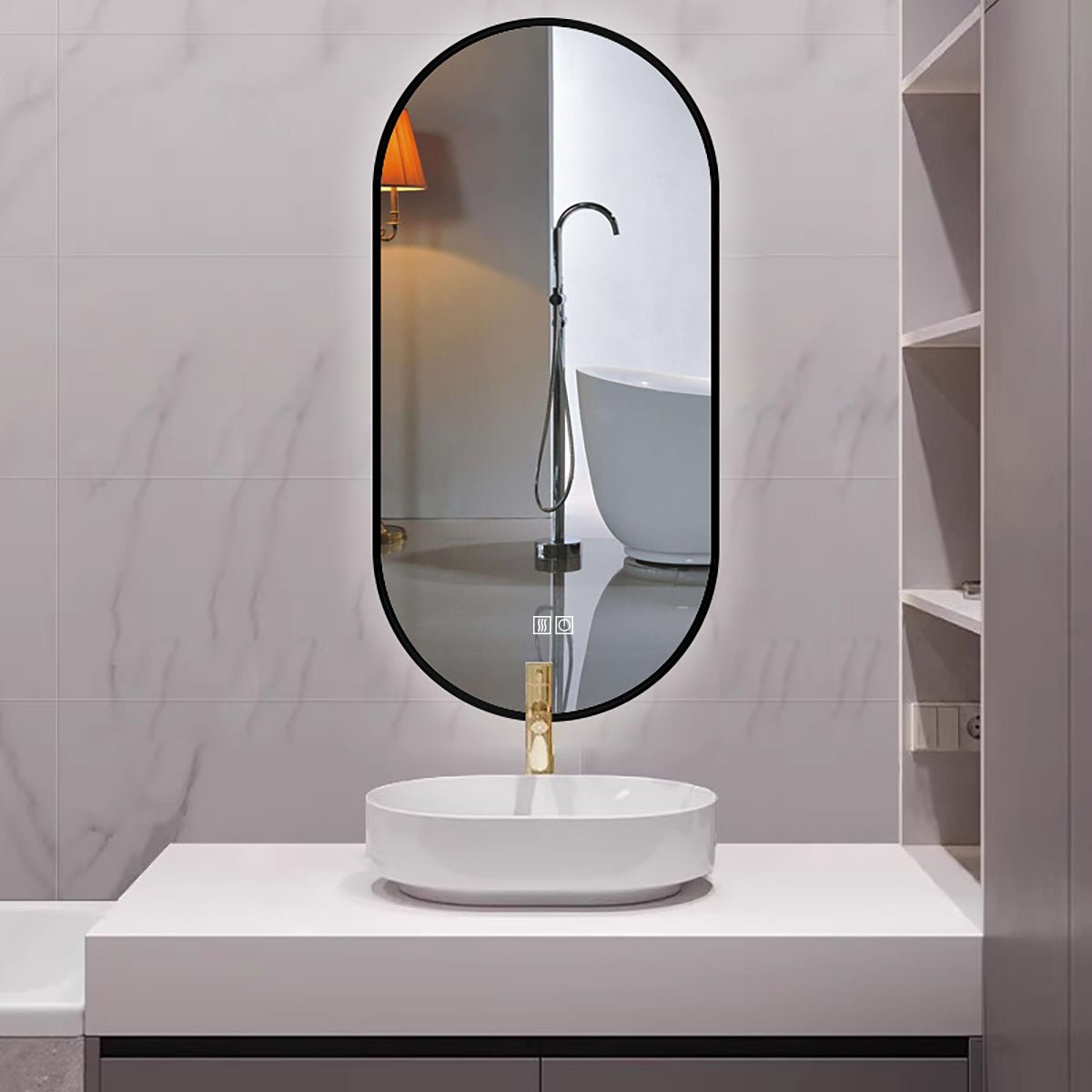 Espejo de baño con luz led Perseo - Thebath