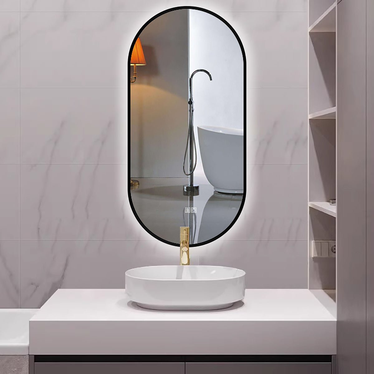 Espejo de baño con luz led Perseo - Thebath