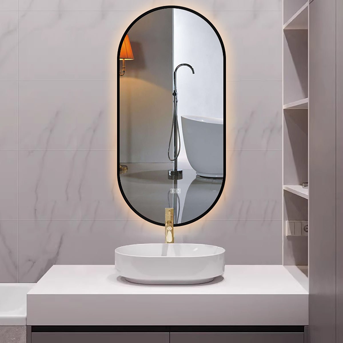 Espejo de baño con luz led Perseo - Thebath