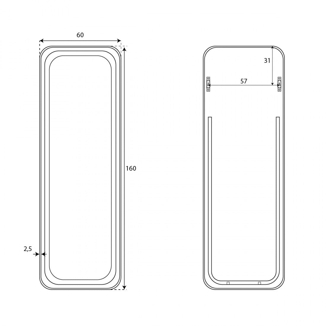 Espejo de Pie Ulises