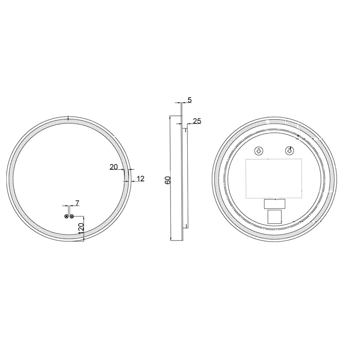 Espejo luz led Fabio