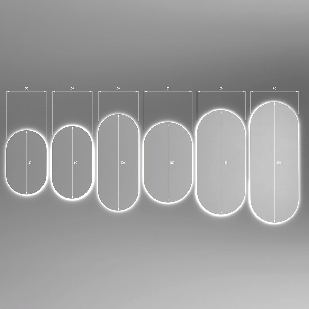 Espejo retroiluminado con luz led Borneo - Thebath