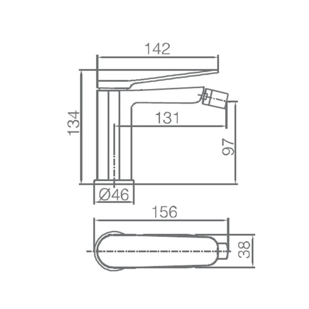 Grifo bide monomando Dinamarca