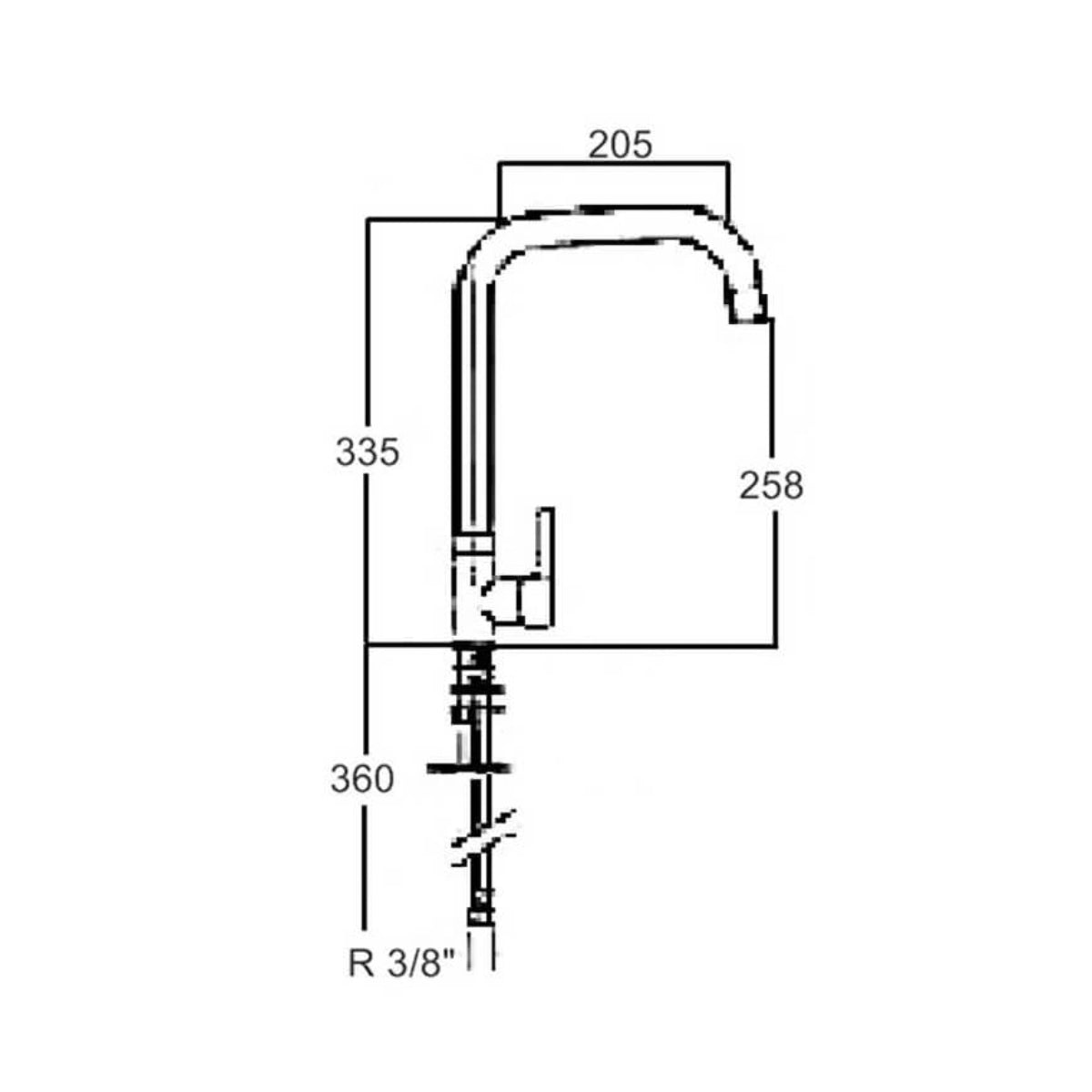 Grifo de cocina Rodas