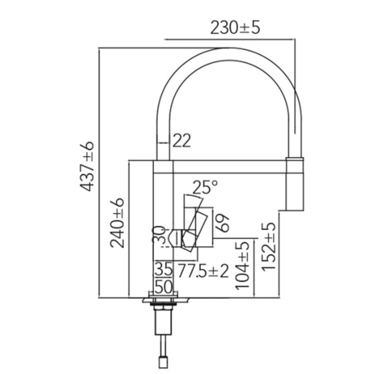 Grifo de cocina Laos color