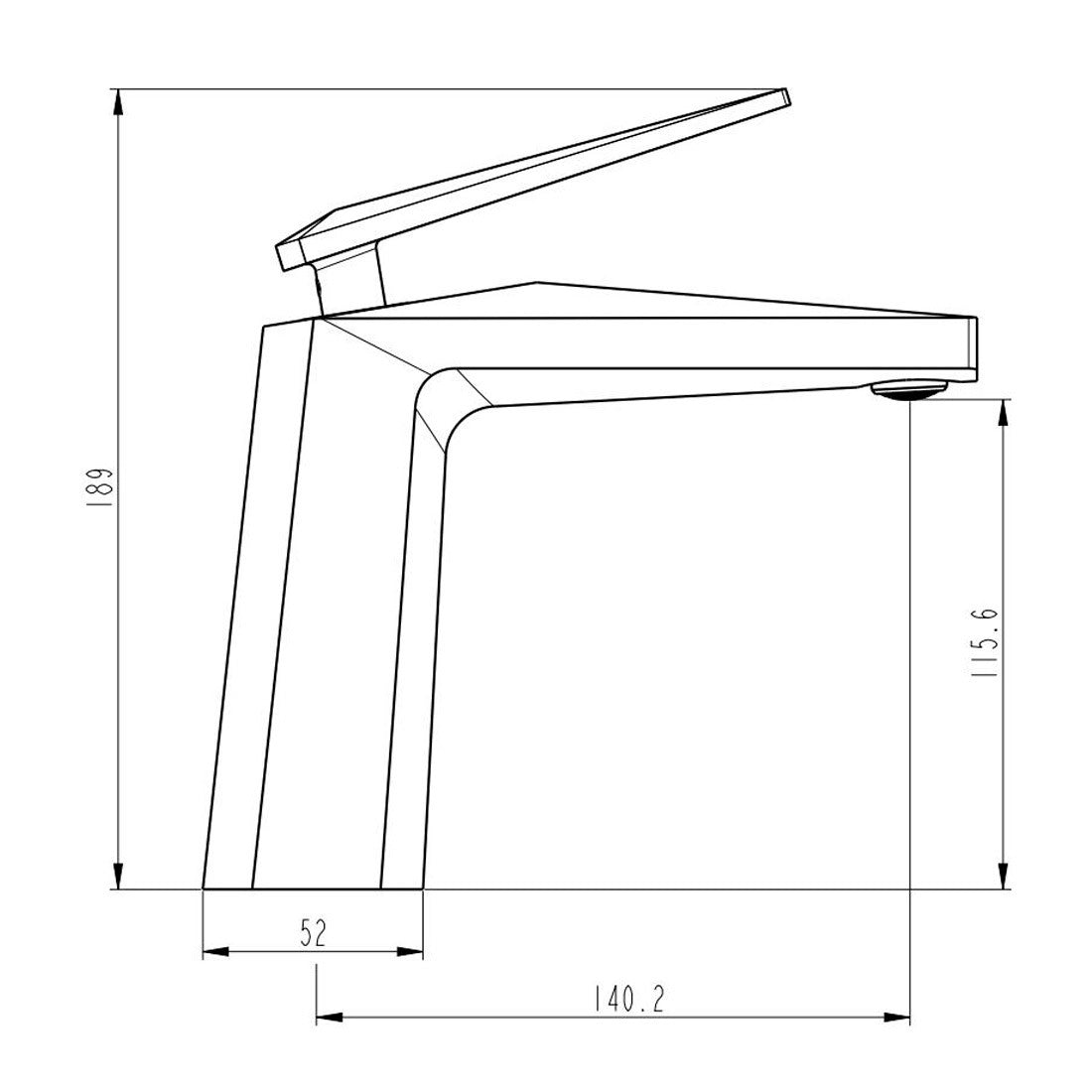 Grifo moderno lavabo Croix