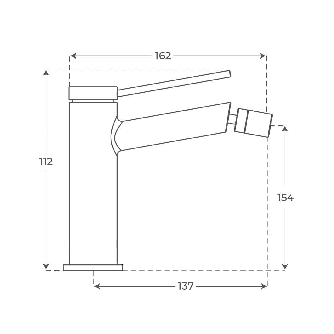 Grifo monomando de bidé Otto