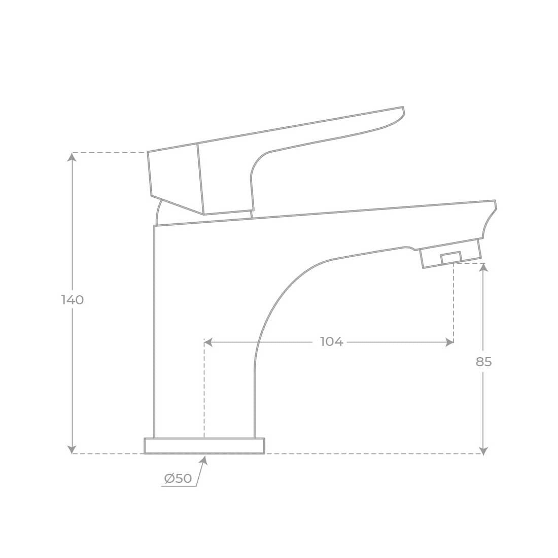 Grifo monomando de lavabo Crono