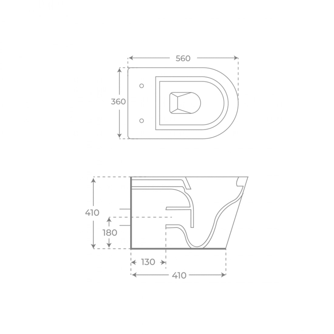 Inodoro compacto Bolonia negro mate