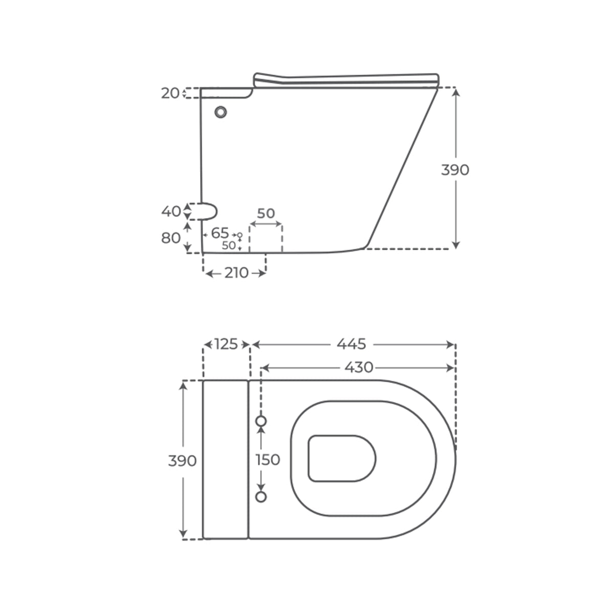 Inodoro compacto sin cisterna Enzo - Thebath