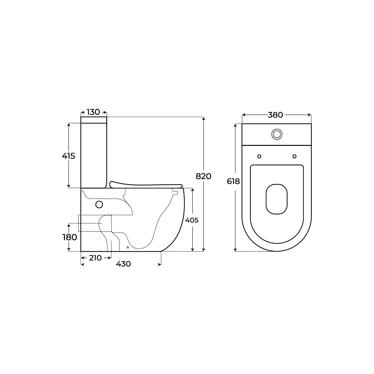 Inodoro completo Zurca negro mate - Thebath