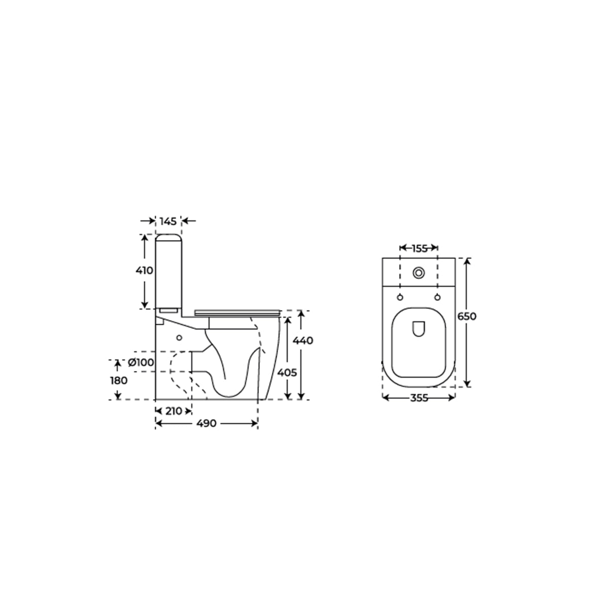 Inodoro tanque bajo Atlas - Thebath