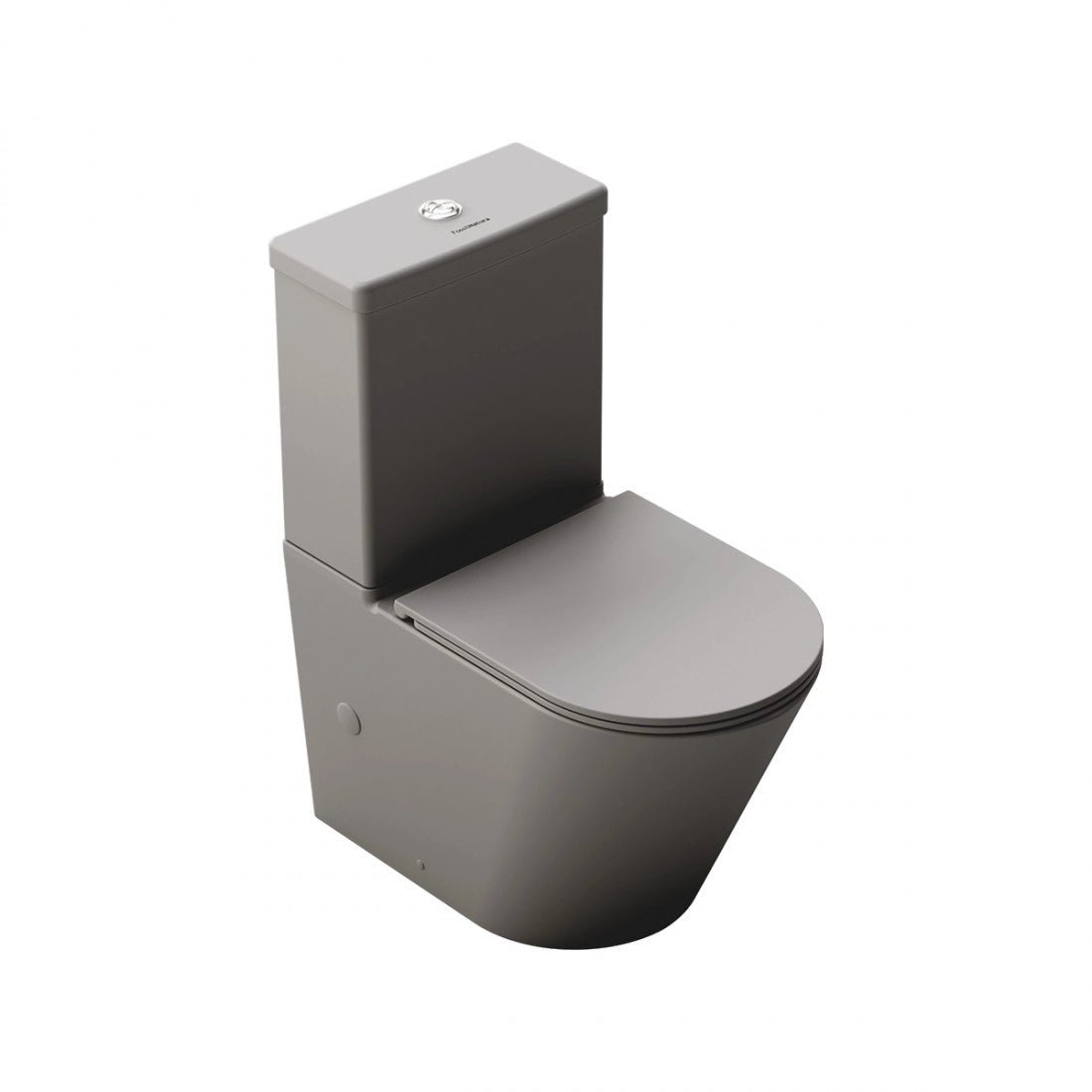 Inodoro tanque bajo gris mate Venecia