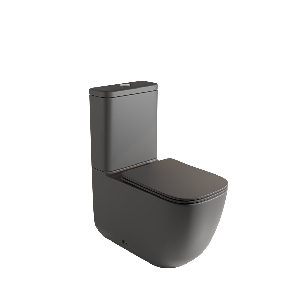 Inodoro tanque bajo negro mate Zen - Thebath