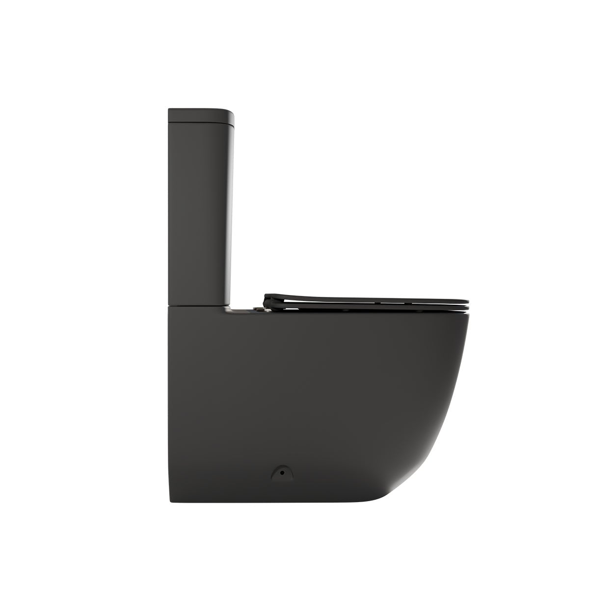 Inodoro tanque bajo negro mate Zen - Thebath