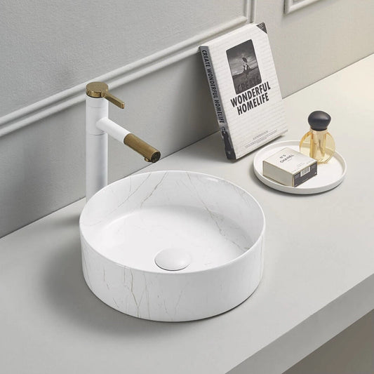 Lavabo de lujo efecto mármol