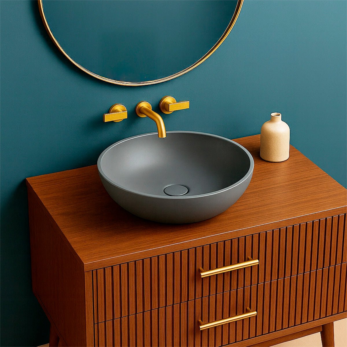 Lavabo gris Arkin - Thebath