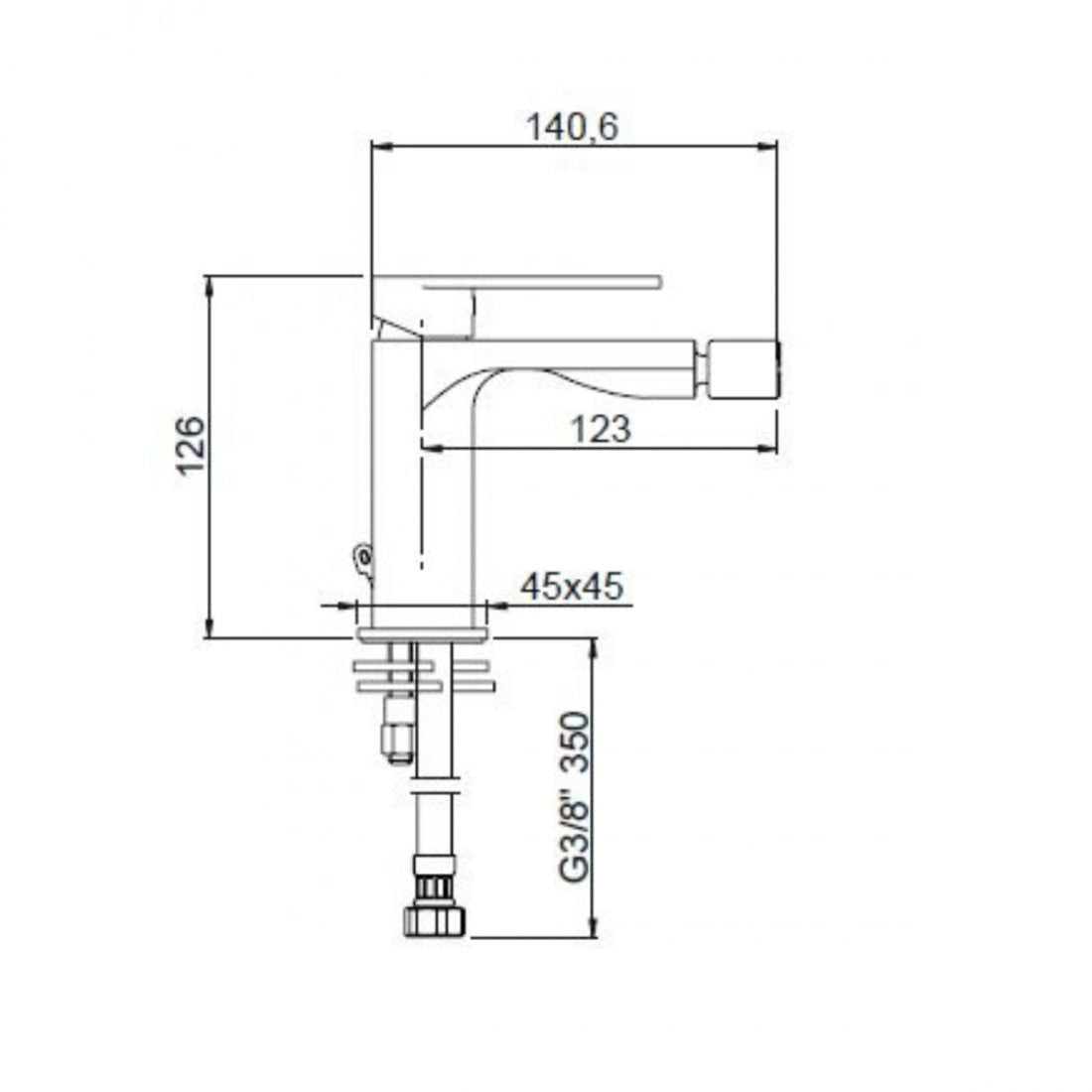 Lavabo para bidet Alpha