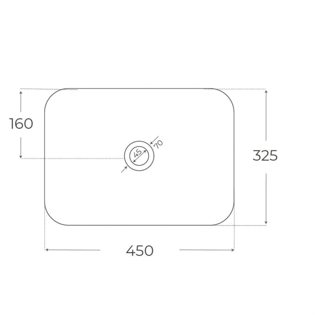 Lavabo para encimera Abby